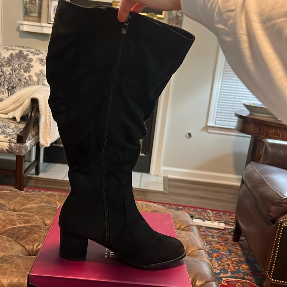 Room of Fashion Wide Calf Boots Size 9